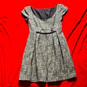 Nanette Lepore Black and Gray Mini Dress